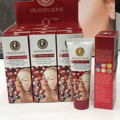 Heaven Dove Brightening Cream, Professional Hydra Repair Moisture Cream with Keratin