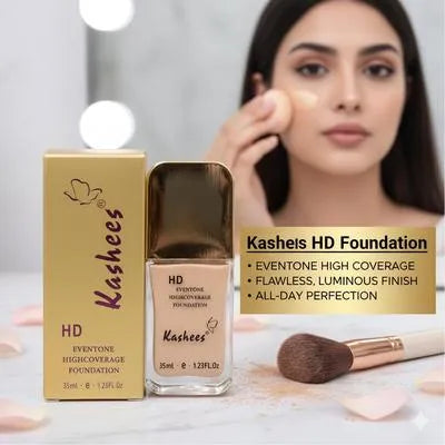 Kashees HD Foundation 30ml Matte High Coverage All Day
