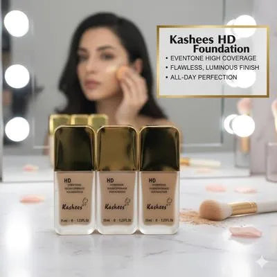 Kashees HD Foundation 30ml Matte High Coverage All Day