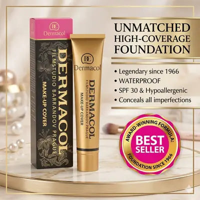 Dermacol Make-Up Cover Foundation – Full Coverage Waterproof SPF 30