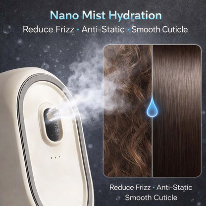 Hair Care Brush with Self-Cleaning, Anti-Static & Reduces Frizz (Beige)