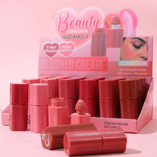 Hudamoji Beauty Blusher Set – Highly Pigmented & Waterproof Blush (24 Pcs Box)