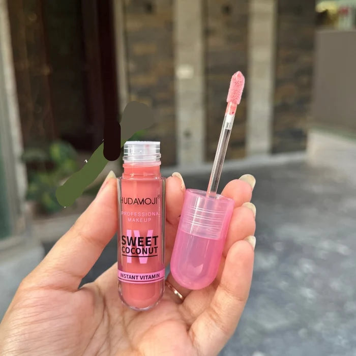 HUDAMOJI Sweet Coconut The Instant Hydration Lip Gloss