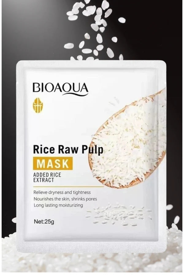 Rice Raw Pulp Face Mask – Brightening & Hydrating | BIOAQUA (25g)