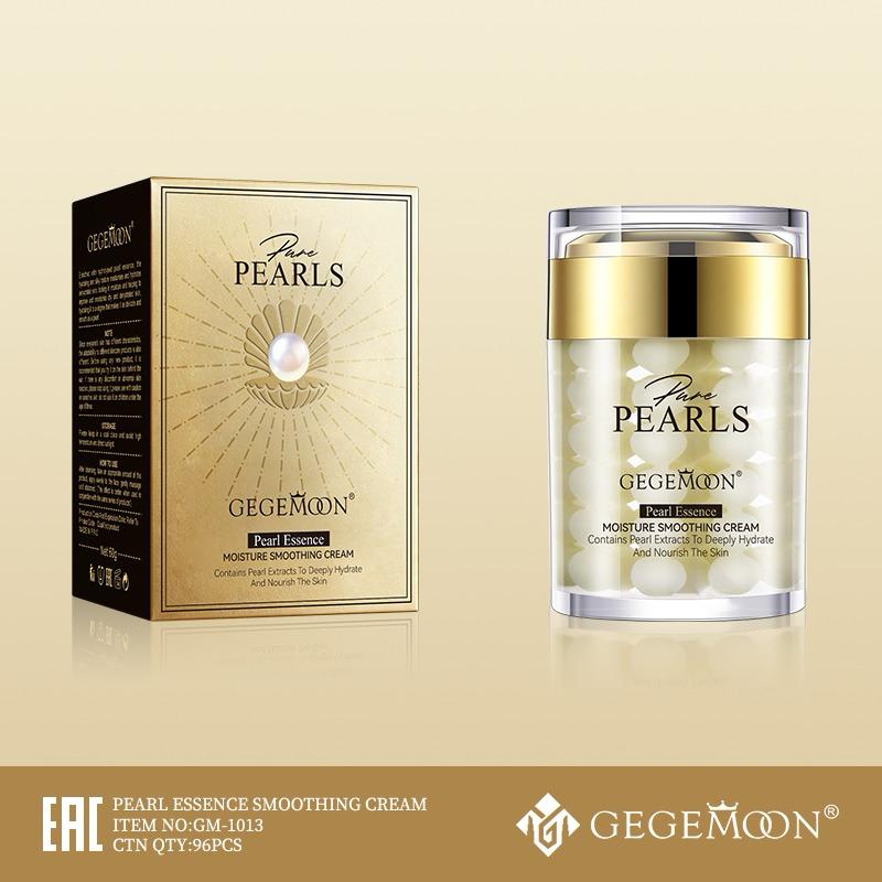GEGEMOON Pure Pearls Moisture Smoothing Cream, Hydrating Pearl Essence Face Cream for Soft & Radiant Skin
