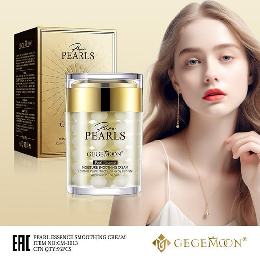 GEGEMOON Pure Pearls Moisture Smoothing Cream, Hydrating Pearl Essence Face Cream for Soft & Radiant Skin