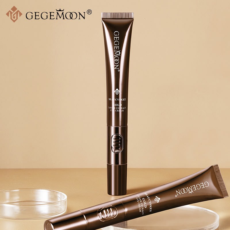 GEGEMOON Gold Caviar Extract Eye Cream 20g – Hydrating Anti-Aging Under Eye Treatment with Massage Applicator