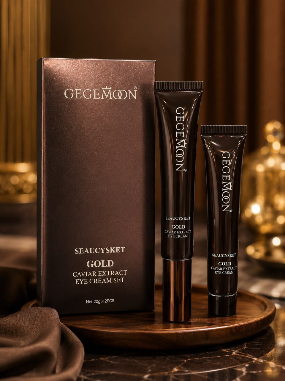 GEGEMOON Gold Caviar Extract Eye Cream Set 20g x 2