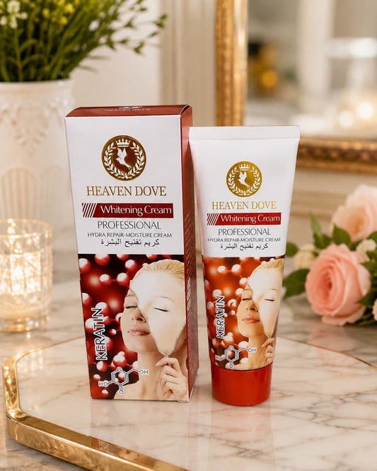 Heaven Dove Brightening Cream, Professional Hydra Repair Moisture Cream with Keratin