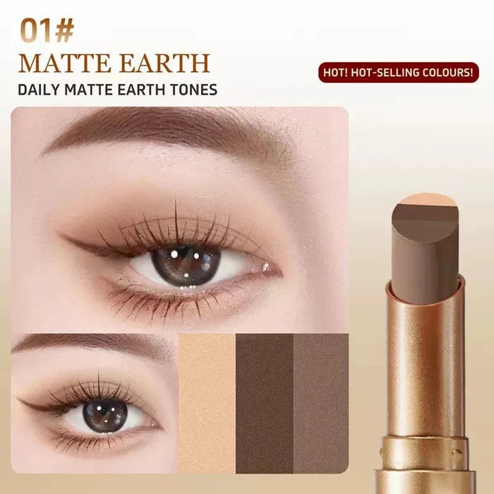 O'CHEAL Three-Color Gradient Eyeshadow Stick – Instant Shimmer