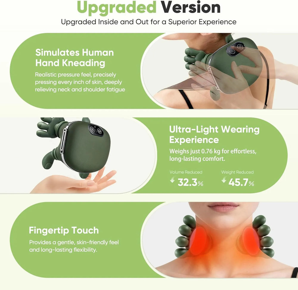 Shoulder and Neck Bionic Heated Massager with Fingers