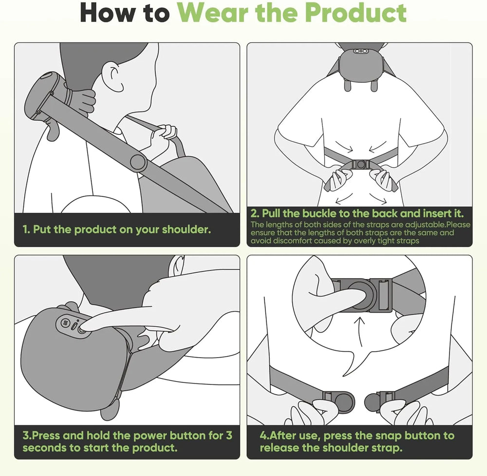 Shoulder and Neck Bionic Heated Massager with Fingers