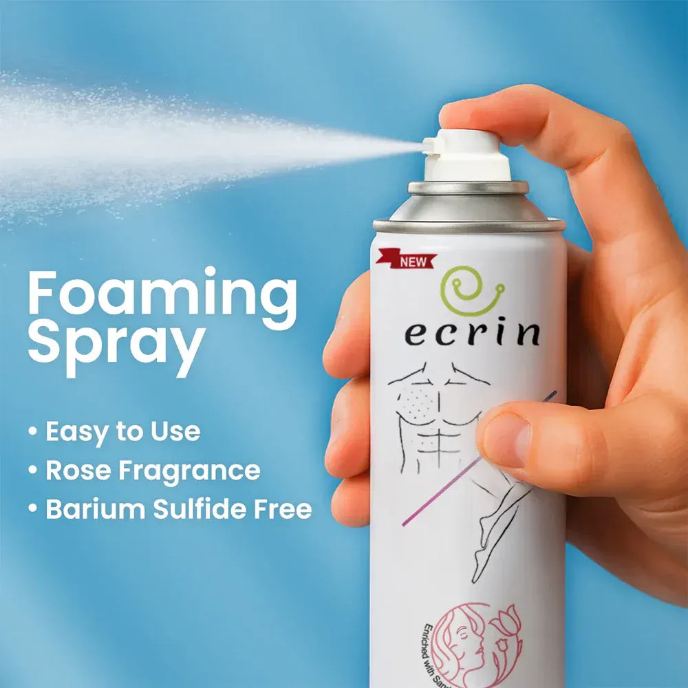 ECRIN Hair Removal Foaming Spray – Fast-Acting Body Hair Remover with Refreshing Fragrance | 200ml