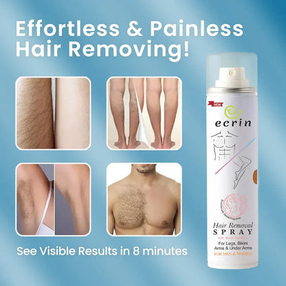 ECRIN Hair Removal Foaming Spray – Fast-Acting Body Hair Remover with Refreshing Fragrance | 200ml